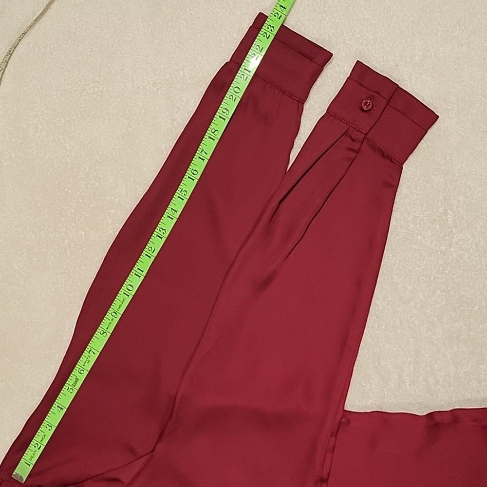 Allegra K Elegant Burgundy Women's Blouse, NWT - Picture 9 of 12